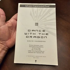 Author Signed Advance Uncorrected Proof Dance With the Dragon David Hagberg 2007