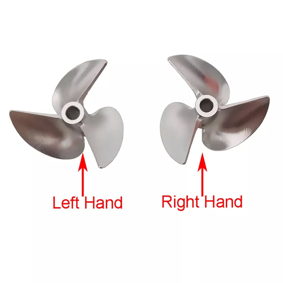 RC Boat L/R Hand Propeller CNC 4.76mm 3/16" 42mm P1.6 Prop for RC Speed Boat CMt - Image 4 of 4