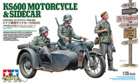 Tamiya 35384 KS600 Motorrad Mit Seitenwagen - 1:35