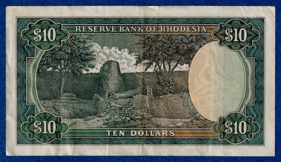 RHODESIA $1 (1979) P-41a (2nd Jan 1979) Circ. Note Z/1 020362 ( REPLACEMENT) - Image 2 of 2