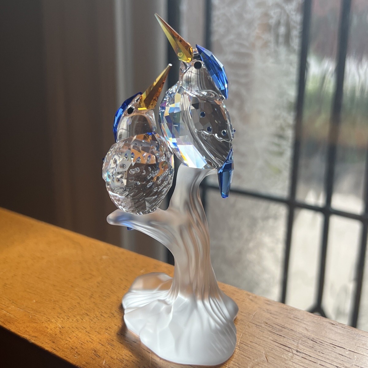 Swarovski figurine Malachite Kingfishers 623323 Mint in original