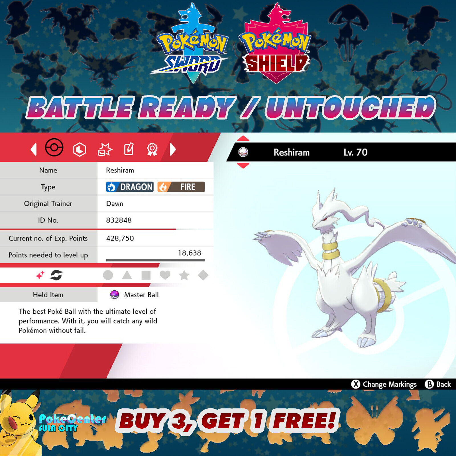 Legit Event Shiny, Battle spot, Battle ready Reshiram QR Code :  r/PokemonQRCodes