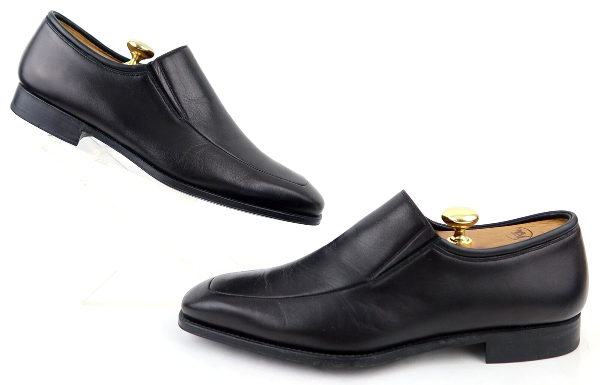 Men Magnanni Dominguez Black Apron Toe Loafers 8 D Duerro Men main image 4