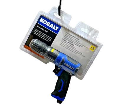 Kobalt Reversible Drill Lightweight Keyless One-Handed 3/8'' Drive #0858974 Blue