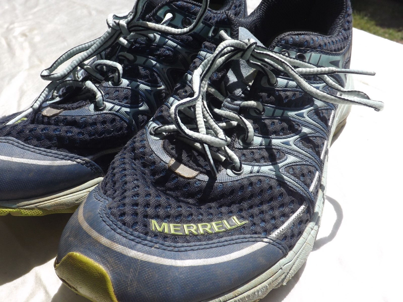 Scarpe da corsa Merrell Mix Master Move Glide donna taglia 9 5 blu verde lime