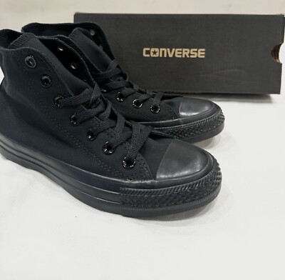 Converse Chuck Taylor All Star High All Black Monochrome M3310 Sz 6 Men 8 Lady Unisex Converse Athletic Chuck Taylor All Star Hi Top M3310  main image 2