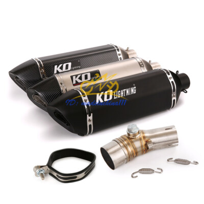 For Kawasaki ER6N 2012-2016 Motorcycle Exhaust Mid Connect Pipe Slip-on Mufflers