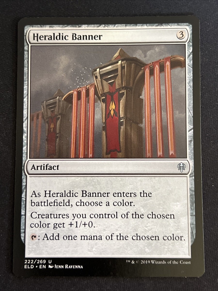 1x Heraldic Banner (222) Throne of Eldraine LP MTG Magic the