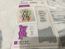 Crafter's Companion Gemini Awesome Stamp and Die Set 703416 New