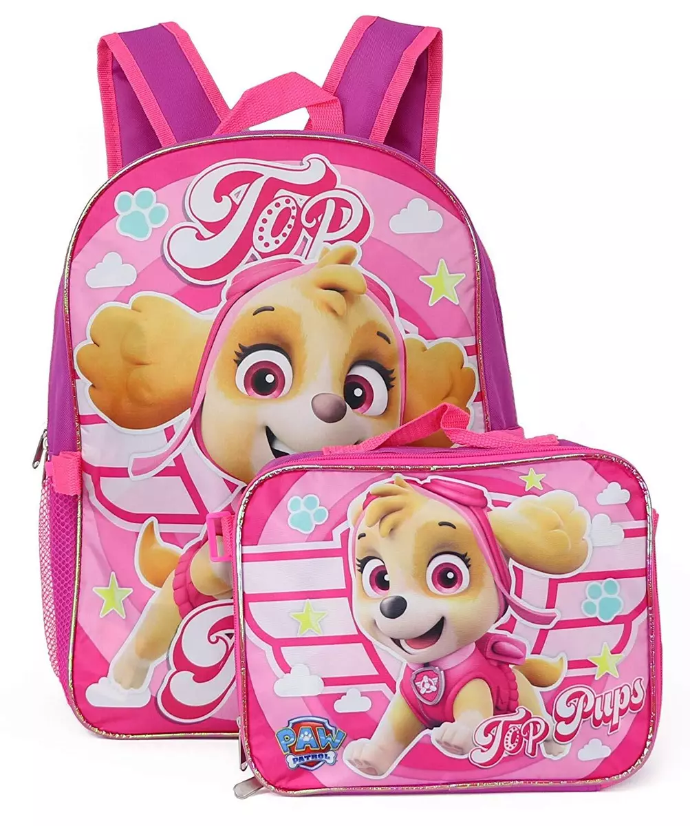 Nickelodeon Paw Patrol Girls Everest & Skye Purple Insulated Lunch