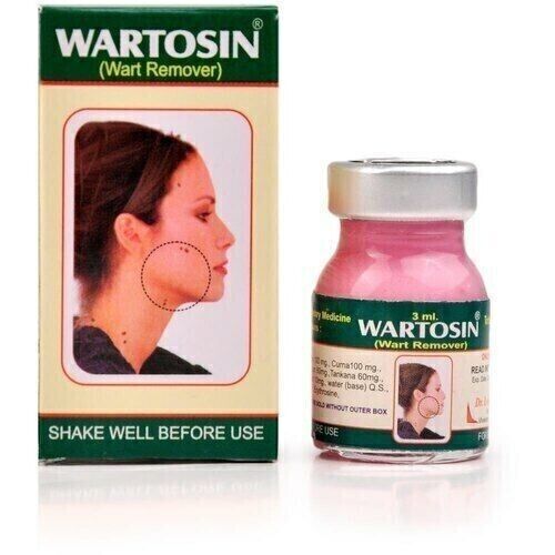 Wartosin Natural Wart Remover Herbal Formulation 3ml For Mole Buy 2 Get 1 Free - Picture 1 of 3