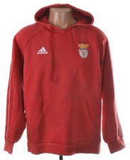 BENFICA 2019/2020 FOOTBALL HOODED TOP JERSEY ADIDAS SIZE L ADULT