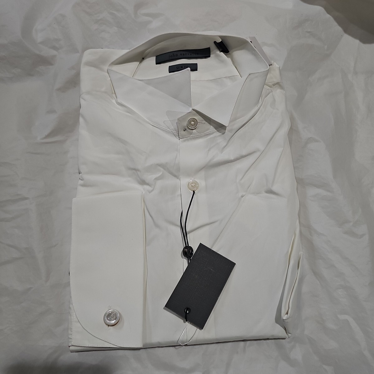 john varvatos white dress shirt STELLA DRESS SHIRT