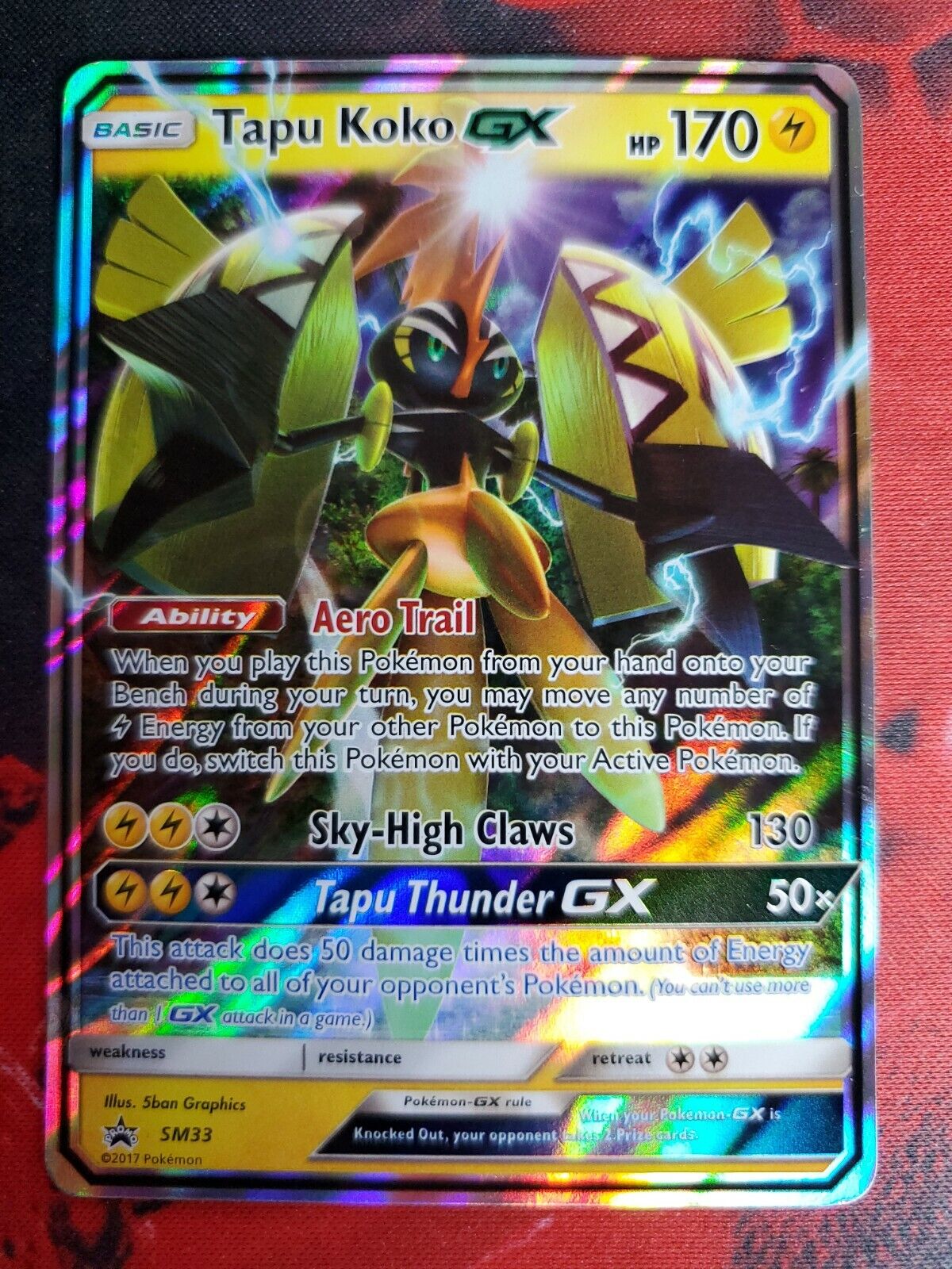 Tapu Koko GX - SM33 - Promo - SM Black Star Promo LP, English Pokemon  Pokemon Pr