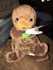  Ty beanie baby seaweed the otter with Tags Rare Errors pvc style 4080