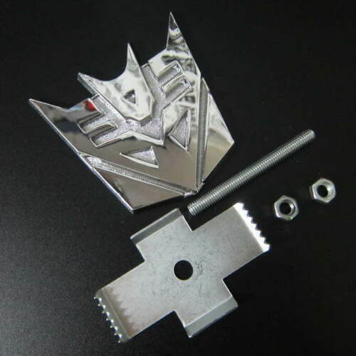 NEW Metal Transformers Decepticon GRILL BADGE Chrome FIT ALL CAR Front