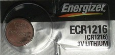 Energizer ECR1216 CR 1216 Lithium 3V Battery Brand New Authorized Seller