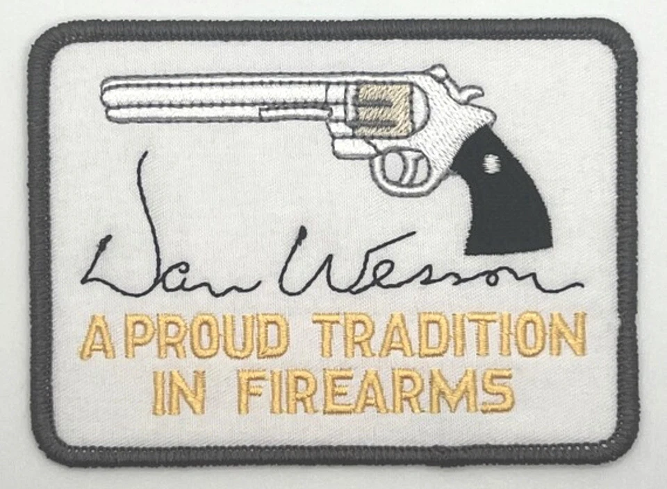 Dan Wesson Smith & Wesson Patch Iron on Firearms Guns Pistol Vintage Style Retro