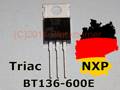 1-3 Stck. BT136-600E Triac NXP 600V 4A TO220