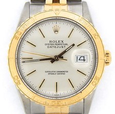 Rolex Datejust Thunderbird Turn-O-Graph Uomo 2Toni Oro e Acciaio Argento 16253