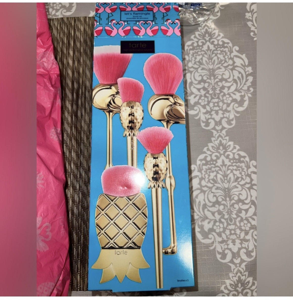 Cepillos Brochas Tarte Flamingo TARTE, 5pc LETS FLAMINGLE BRUSH