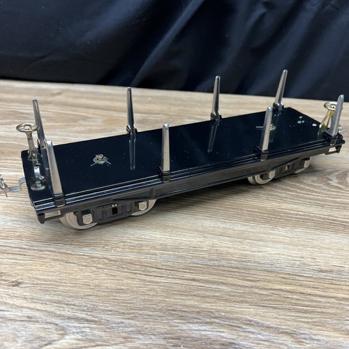 MTH Standard Tinplate 200 Series 211 Black Flat Car 10-1072