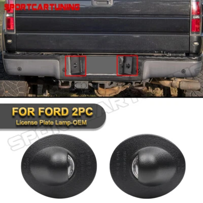 2X OEM License Plate Light Rear Bumper Tag Assembly Lamp For Ford F150 F250 F350 - Bild 1 von 4