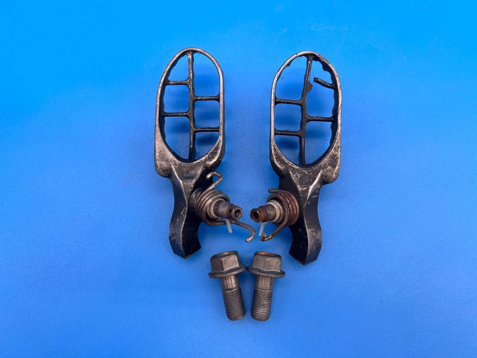 Reposapiés Honda CR250R 2000 2001 CR125R OEM Fastway reposapiés reposapiés peldaños delanteros Foto 2 de 4