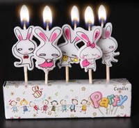 Rabbit Style Birthday Party Candles - Set Of 5 on sale Rabbit Style Birthday Party Candles - Set Of 5 on sale
