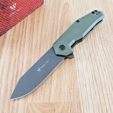 Steel Will Tenet 2 Linerlock Folding Knife 3.5" D2 Tool Steel Blade OD Green G10