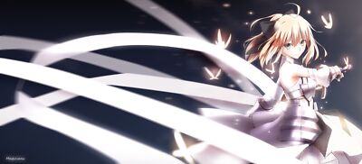 Anime fateunlimited codes saber lily fate series armor Play Gaming Mat Desk