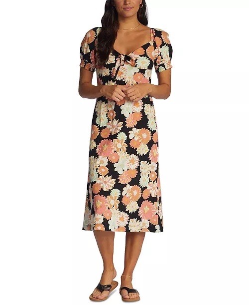 knee length dresses for ladies Summertime Breeze Tiered Midi Dress main image 1
