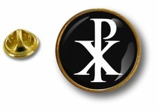 Pins Pin Badge Pin's Metal Button Chrism Symbol Christian Jesus Chi Rho