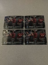 (4) 2019 Bowman Chrome Draft Progression PAVIN SMITH/McCARTHY/CORBIN CARROLL LOT