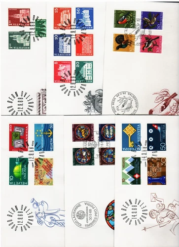 Switzerland Vintage 1968 FDC Complete