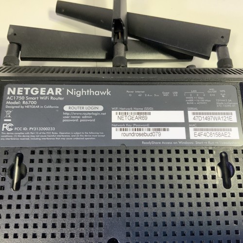 NETGEAR R7600 Nighthawk AC1750 Smart WiFi Router - JJ L - Afbeelding 5 van 5