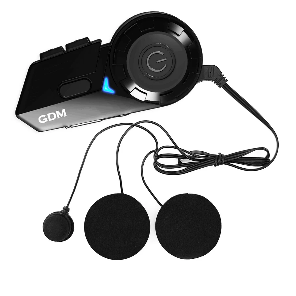 GDM GHOST SUPERSONIC Full Face Bluetooth Motorcycle Helmet Matte Black - Image 4 of 4