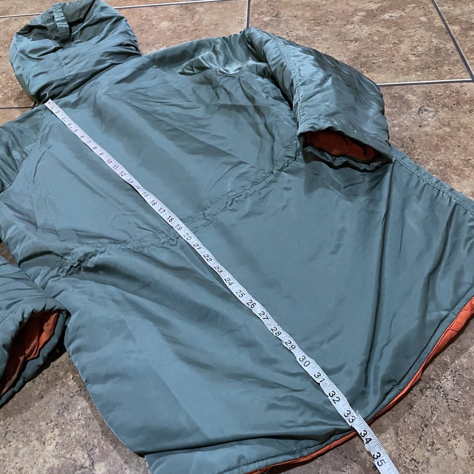 VTG N3B PARKA Extreme Cold Weather Snorkel Fur Hood Golden Fleece Sz