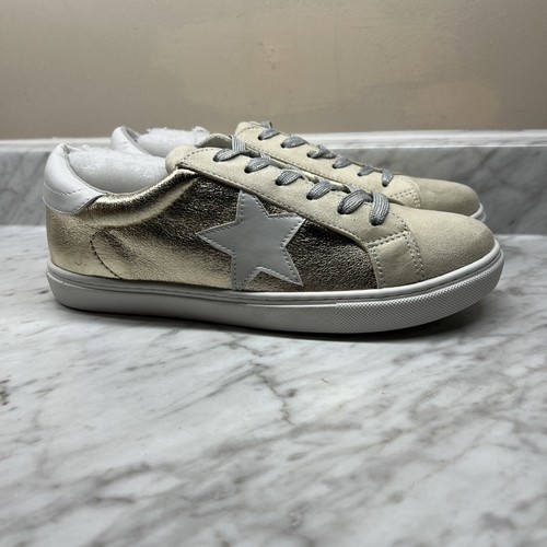 New Party Gold Sneakers Size 10 - Picture 2 of 5
