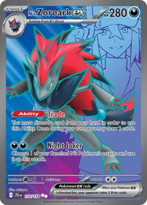 Pokémon TCG N's Zoroark ex 175/159 Full Art Ultra Rare Journey