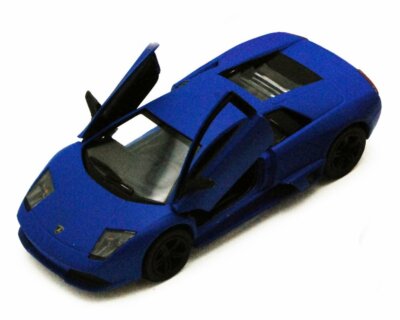 LAMBORGHINI MURCIELAGO LP640 BLUE 1/36 SCALE DIECAST CAR BY KINSMART 5370/1D