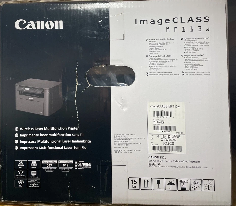Canon ImageCLASS MF113W Wireless Laser All-In-One - Image 4 of 4