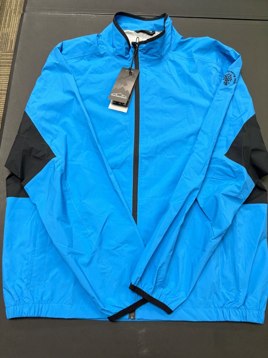 その他 BLUE NWT MEN'S SUN MOUNTAIN MONSOON JACKET, SIZE: M, COLOR: ROYAL/BLACK
