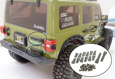 Scale 3D Side & Rear Door Hinge Set Color Upgrade for Axial SCX6 1/6 Crawler