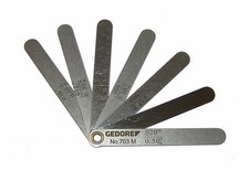 GEDORE F&uuml;hllehre 0,10-0,50 mm bzw. .004 - .020" Ventillehre Abstandslehre Lehre