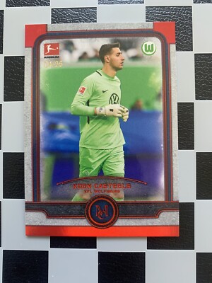 2019-20 Topps Museum Bundesliga Koen Casteels Ruby /25 VFL Wolfsburg