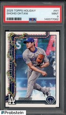2025 Topps Holiday #H1 Shohei Ohtani Los Angeles Dodgers PSA 9 MINT