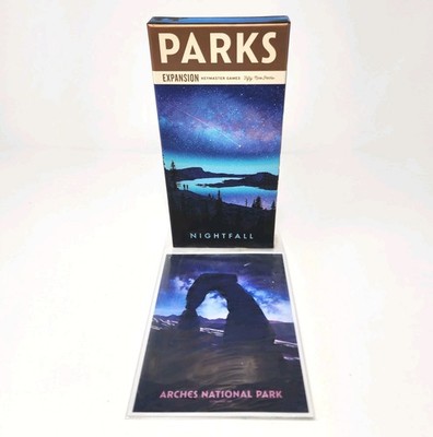 PARKS Nightfall Expansion Kickstarter Original Art + Mini Print Set Open Box New