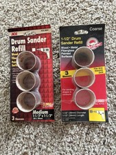 Ace Drum Sander Refills For Drill - 1 1/2” - Lot Of 2 - Brand New Sealed