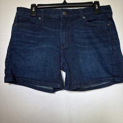 Banana Republic Bermuda Cuffed Denim Shorts Size 28 roll up